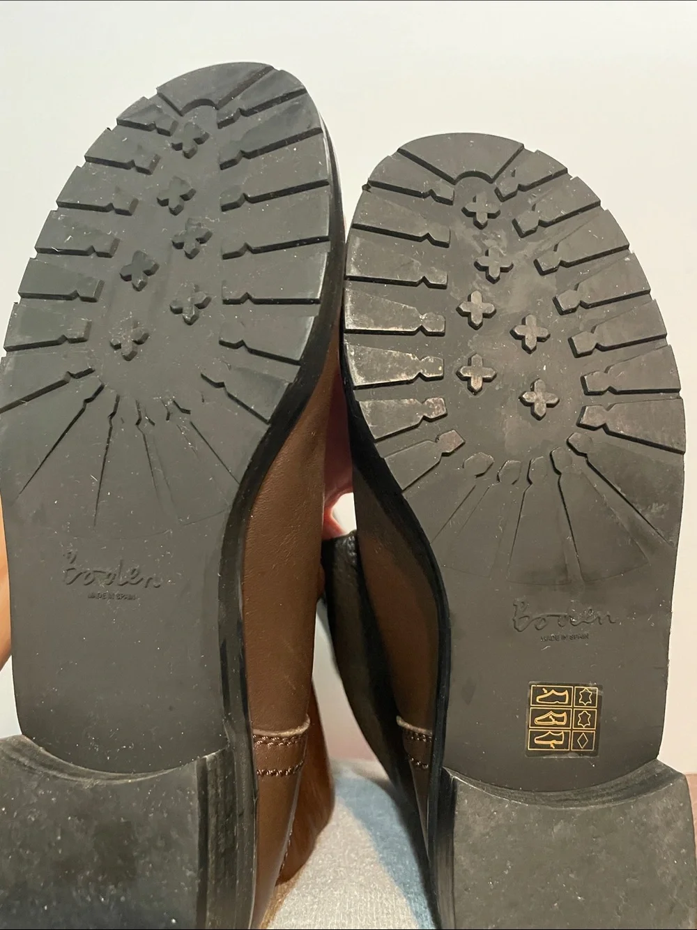 Boden leather knee